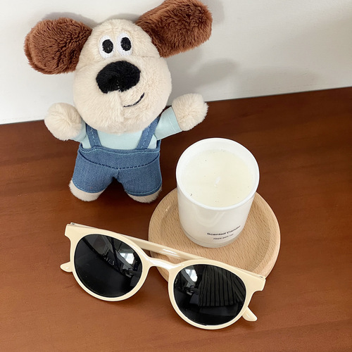 Trendy and cool leader dog doll pendant, cute couple cartoon plush doll, creative student schoolbag pendant keychain