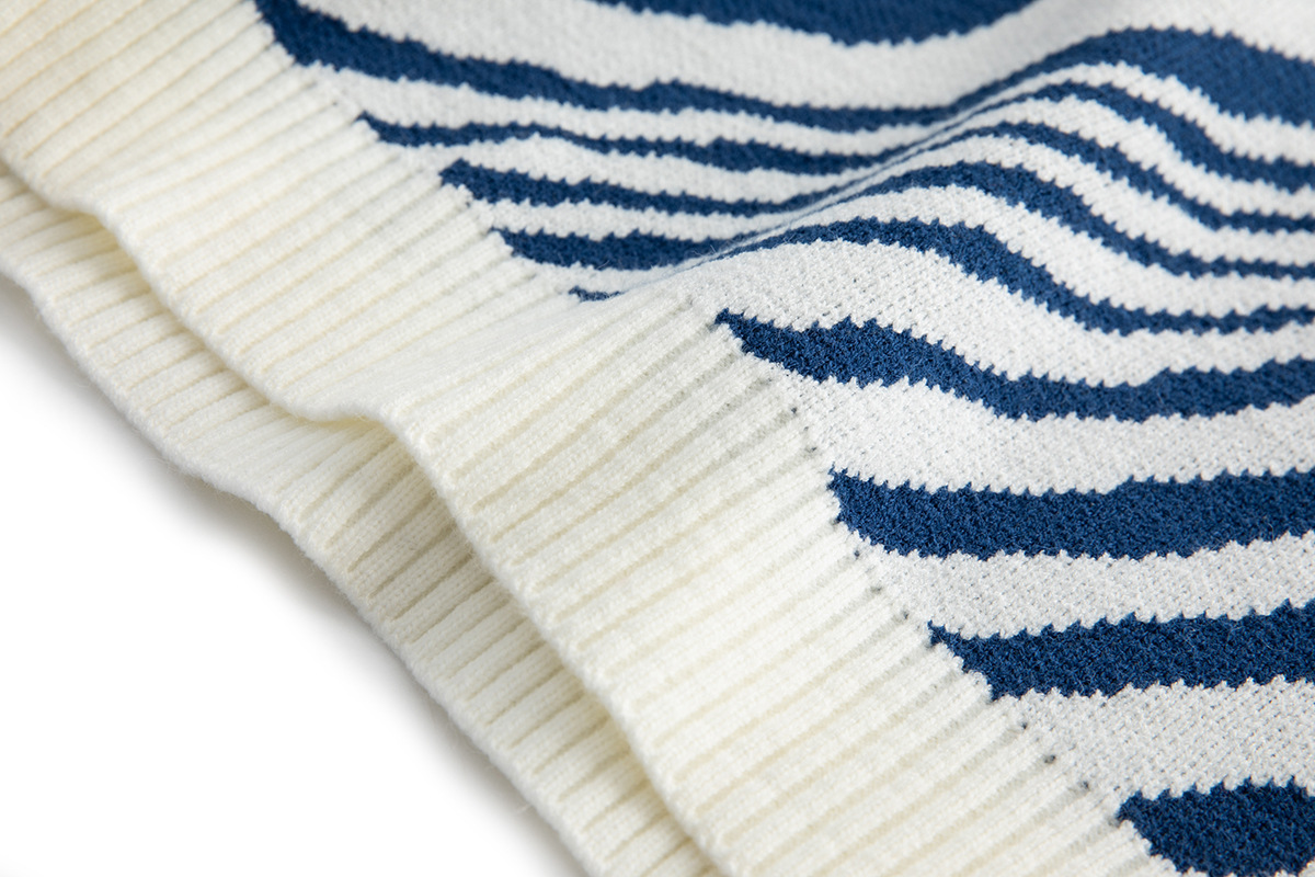 Japanese Winter Trend Ripple Thick Sweater Image 9