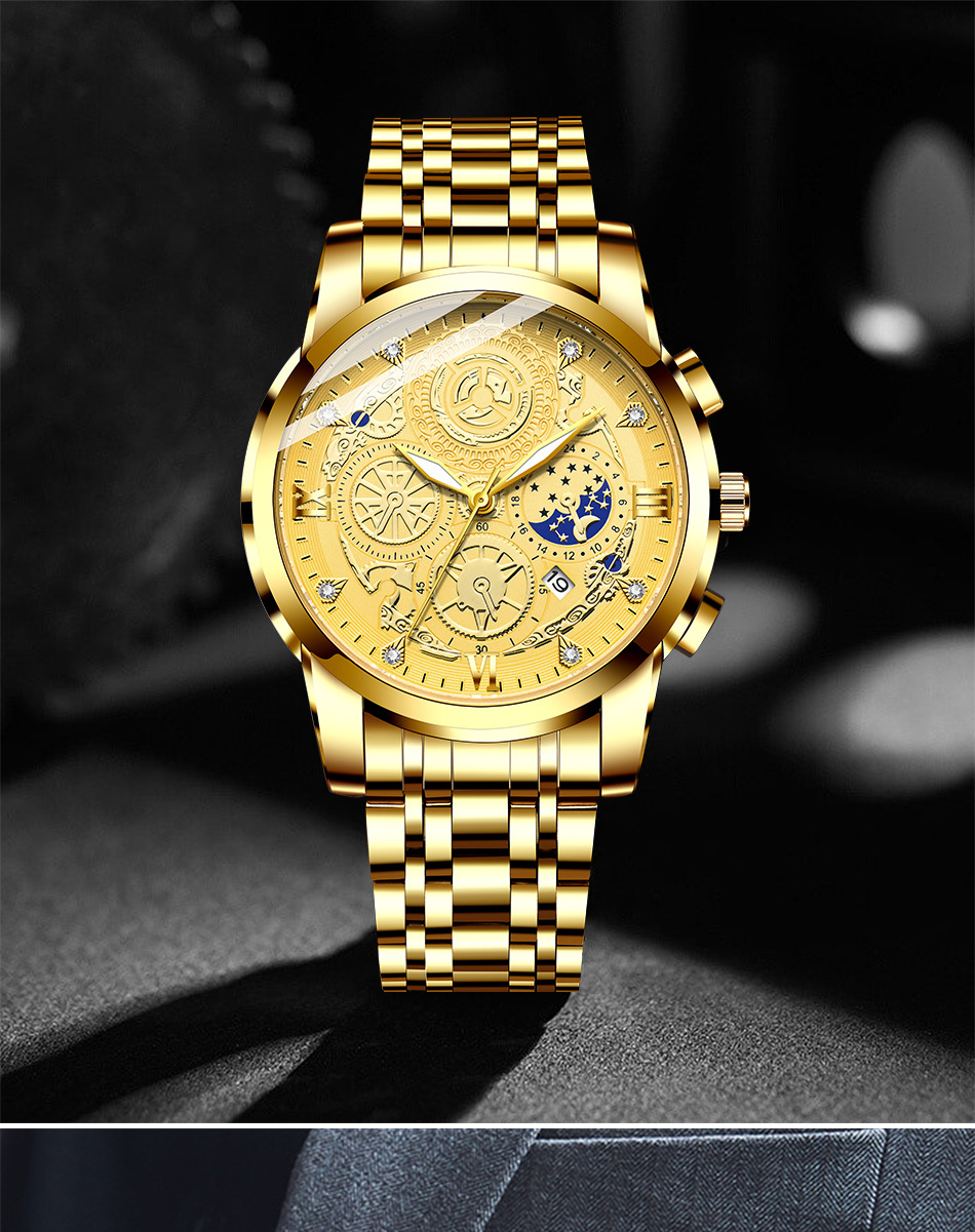 Montre quartz homme étanche design concept squelette épuré_voghion.com