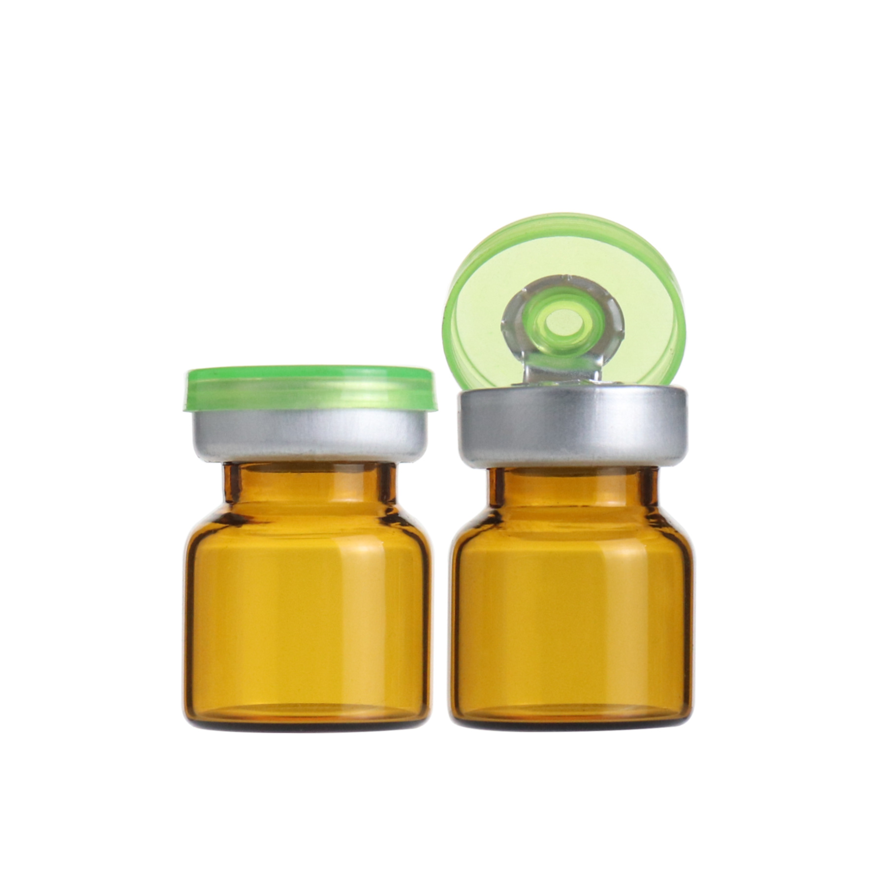 厂家直供玻璃瓶4ML西林瓶、管制瓶、原液精华素/青霉素瓶白棕整套