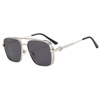 Trend retro metal brand fashionable sunglasses, internet celebrity