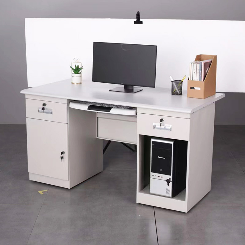 Eu Ce Certified Export Steel Computer Desk Drawer Table Home Computer Desk Office Desk Simple Desk