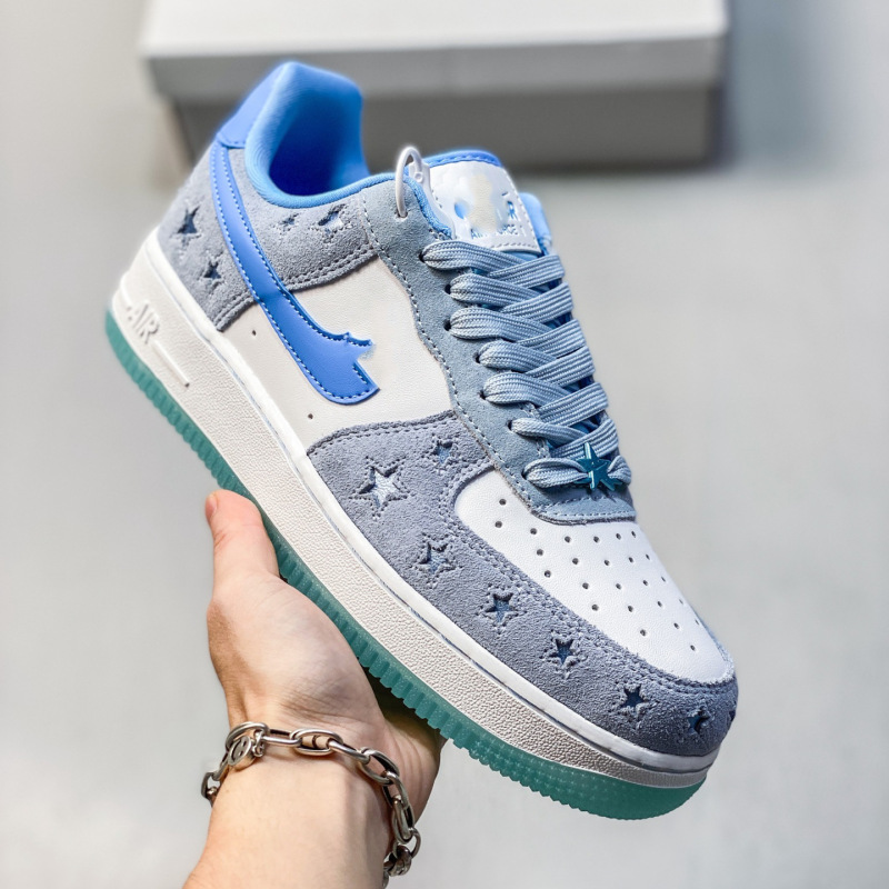 純正オリジナル AF1 共同ブランドワーカー 2.0 エアフォース 1 黄緑パテントレザーロートップカジュアルスニーカー男性と女性のスポーツトレンディな靴|undefined