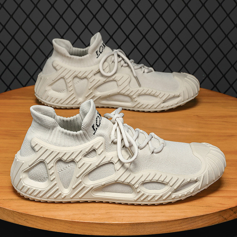 Scarpe sportive da uomo Scarpe da ginnastica Scarpe da ginnastica Tessuto sintetico Antiscivolo Calzature facili da pulire_voghion.com