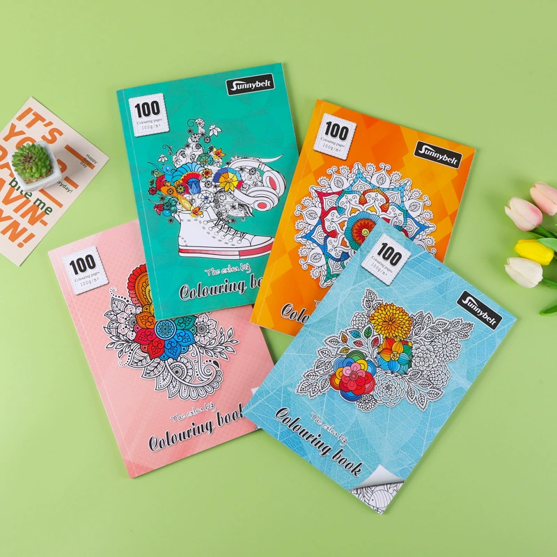 Трансграничное детское просвещение Граффити книга живописи секретная садовая раскраска утолщенная раскраска портативная книжка с картинками для учащихся начальной школы