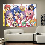 动漫幸运星川井泉锦田挂毯壁挂日本埼玉日本房间装饰背景布