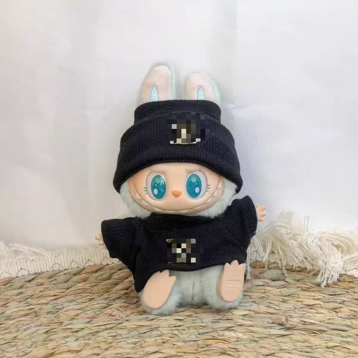 17 cm LABUBU una y dos generaciones de muñecas de polilla universal caja ciega fiesta pequeña falda de viento serie de accesorios de ropa de bebé