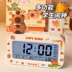 子供目覚まし時計スマート充電家庭用デスクトップ夜光電子時計学生起き目覚まし時計スマート時計電子目覚まし時計
