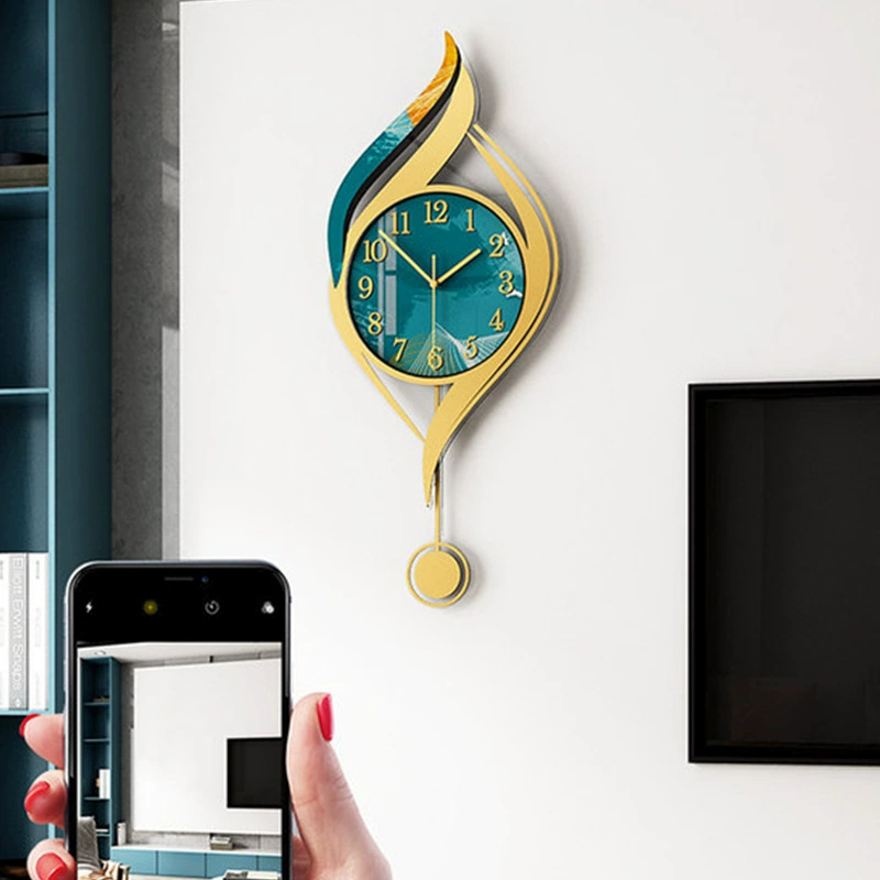 Источник производитель часов и настенных часов Гостиная расширенная сеть Red Creative Легкие роскошные настенные наклейки колокольчики Домашние офисные бесшумные настенные часы