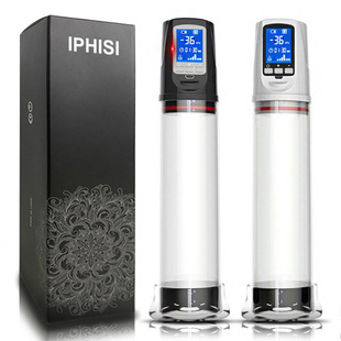 Iphisi Lcd Penis Stretching Trainer Male Masturbation Enlarger Exerciser Airplane Cup Adult Sex Toy