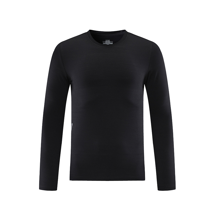 2022 otoño al aire libre de manga larga Camiseta de los hombres suéter casual camiseta suelta deportes running fitness cuello redondo Jersey top