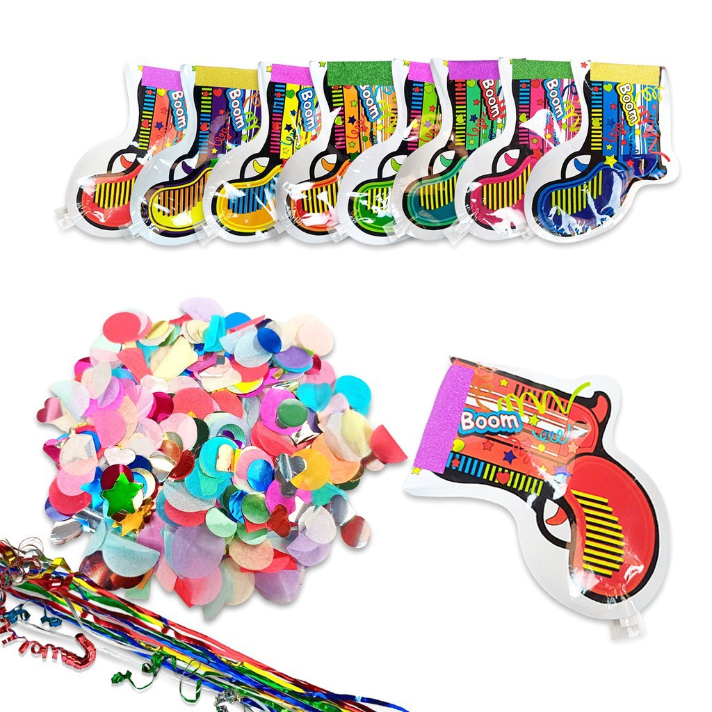 Cute Cartoon Confetti Gun Aluminum Film Daily Party Date Balloons display picture 2