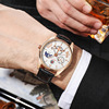 Watch English style, belt, calendar, quartz watches, British style