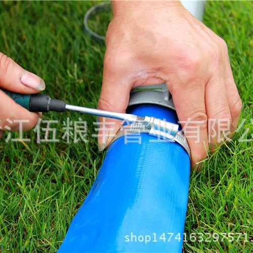 农业灌溉蓝水带PVC PUMP WATER PIPE出口尼日利亚布基纳法索马里