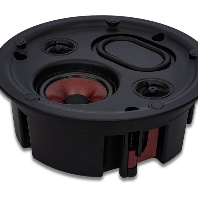 Ceiling Fixed-Resistance Ceiling Speaker Embedded High-Quality Four-Unit Fixed-Resistance Three-Way Narrow-Edge Speaker Stereo Sound