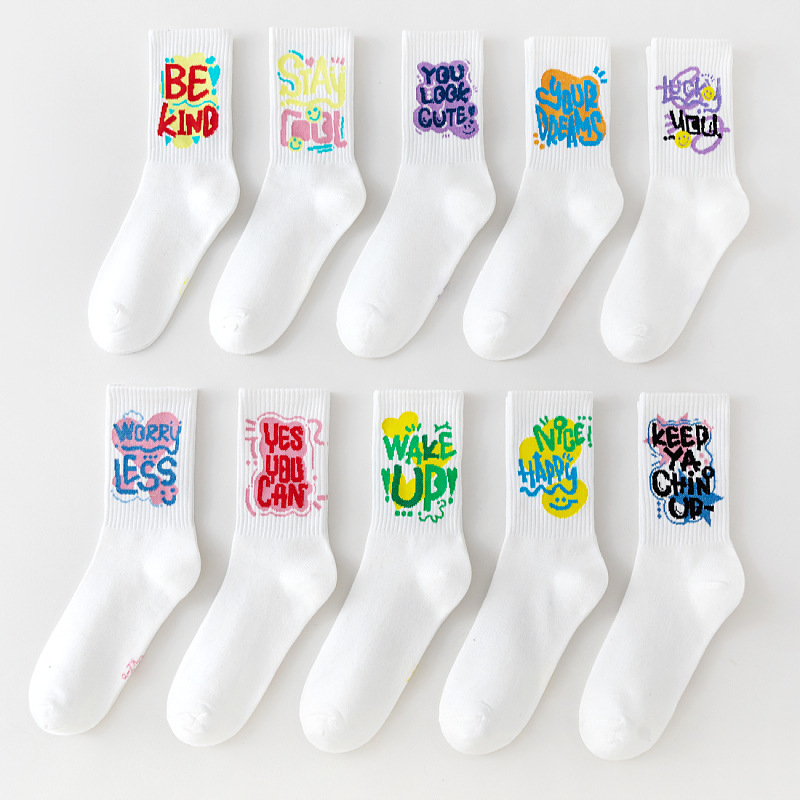 Klein calcetines de moda azul calcetines grandes C Placa de ajedrez estudiante de cuadros ins calcetines de moda a media pierna calcetines largos de otoño e invierno