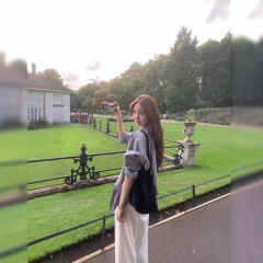 现货 韩国东大门ounce细格纹衬衫韩系女装简约高级翻领长袖衬衣女
