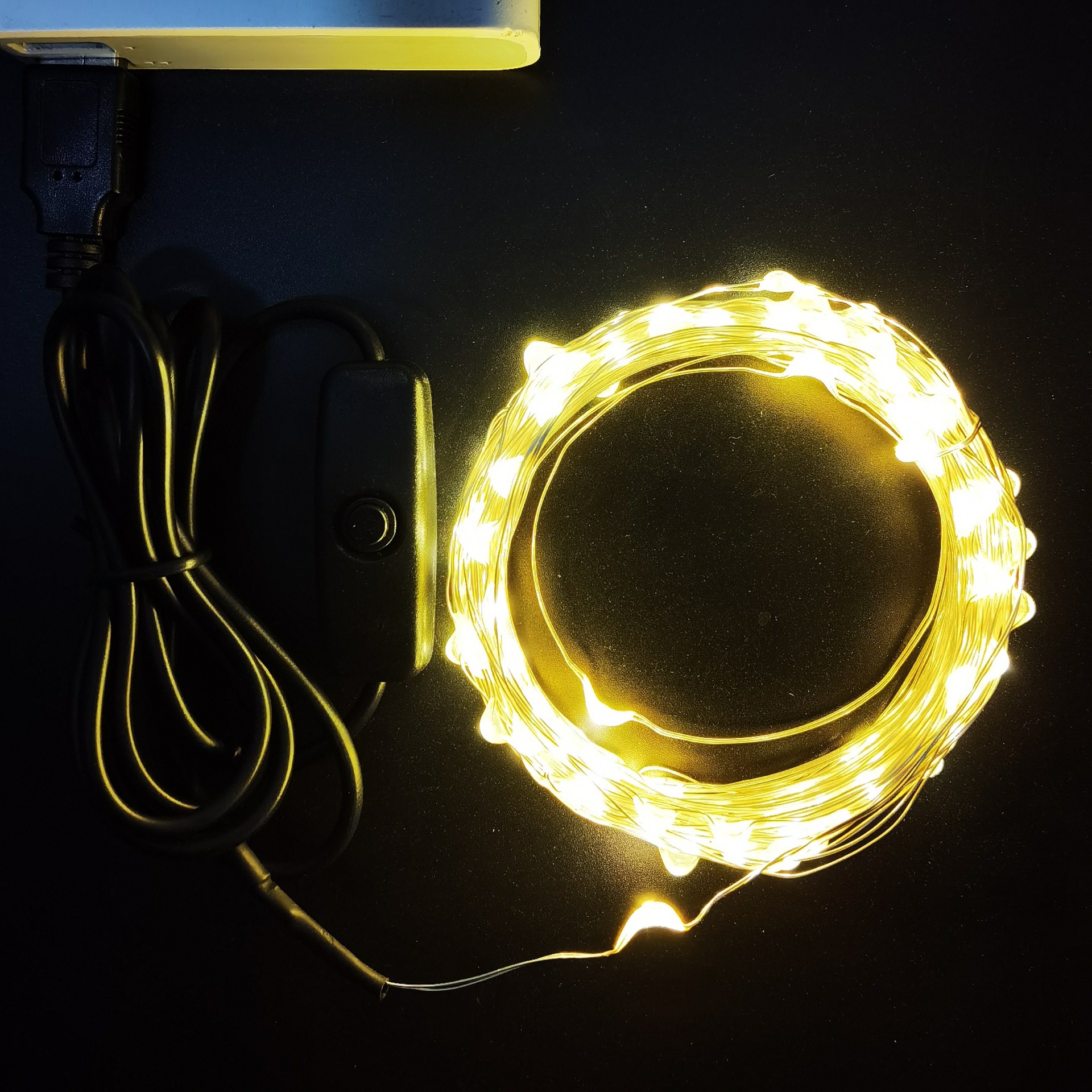 Guirnaldas de luces navideñas USB, luces decorativas LED para interiores, luces decorativas para habitaciones, dormitorios, bodas, estilo femenino.