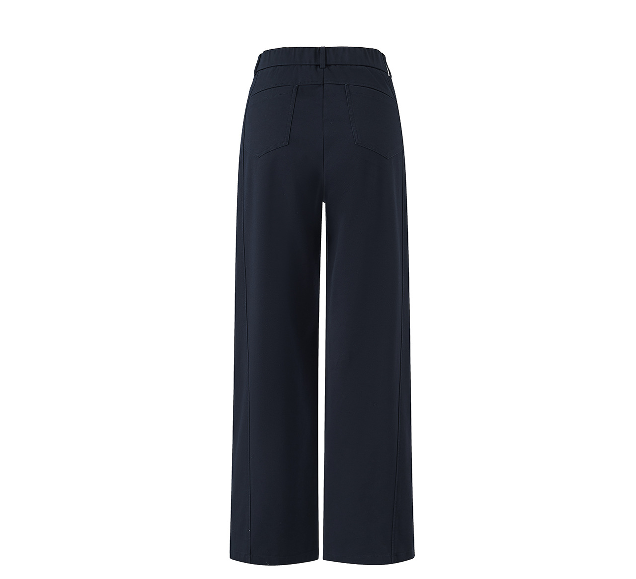 Quần culottes nữ ống rộng dáng lười, chất liệu tencel cotton mềm mại, cạp cao suông nhẹ — Xanh lông mòng đen chi tiết 23