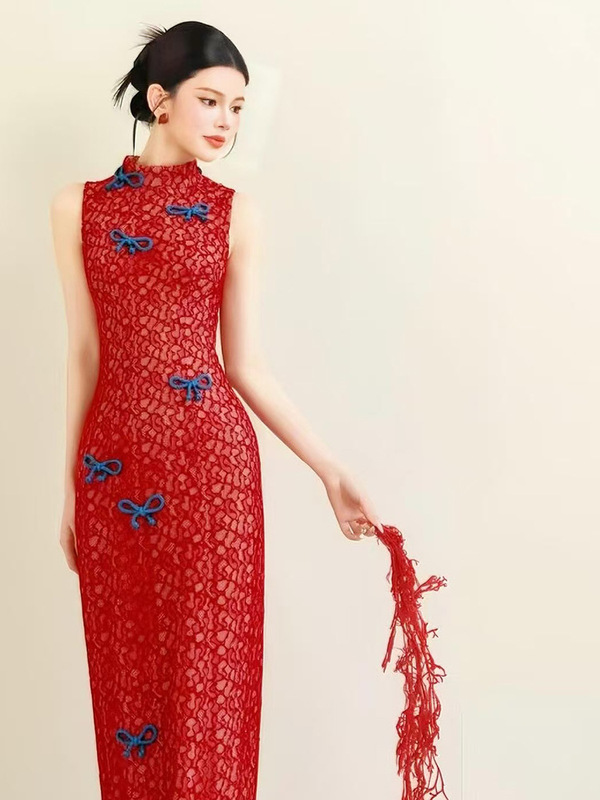 新中式结婚敬酒服2025新款高级感酒红色新娘订婚结婚礼服裙女晨袍|undefined