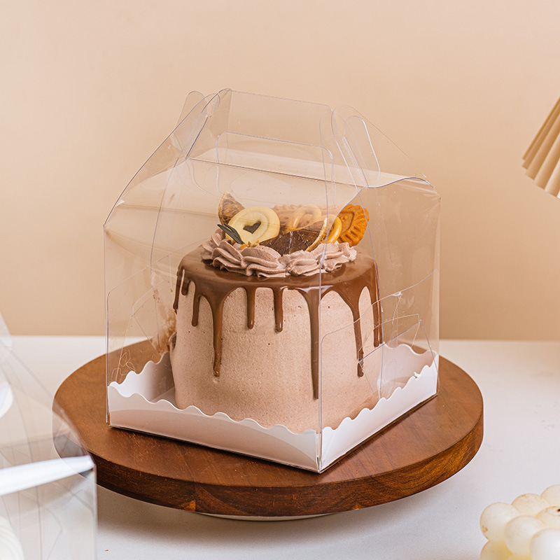 3インチ4インチ5インチ6インチ誕生日透明ケーキケース5インチ6インチケーキ包装ケース高さ|undefined