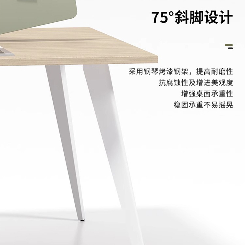 Mesa y silla de oficina simple y moderna de personal combinada tarjeta de trabajo de cuatro personas doble mesa de computadora de posición única