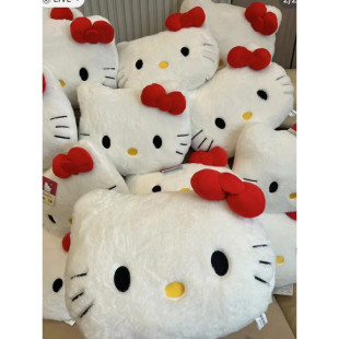 Kitty Cute Cat Head Plush Sofa Bedside Cushion Car Cushion Nap Pillow Birthday Helloki