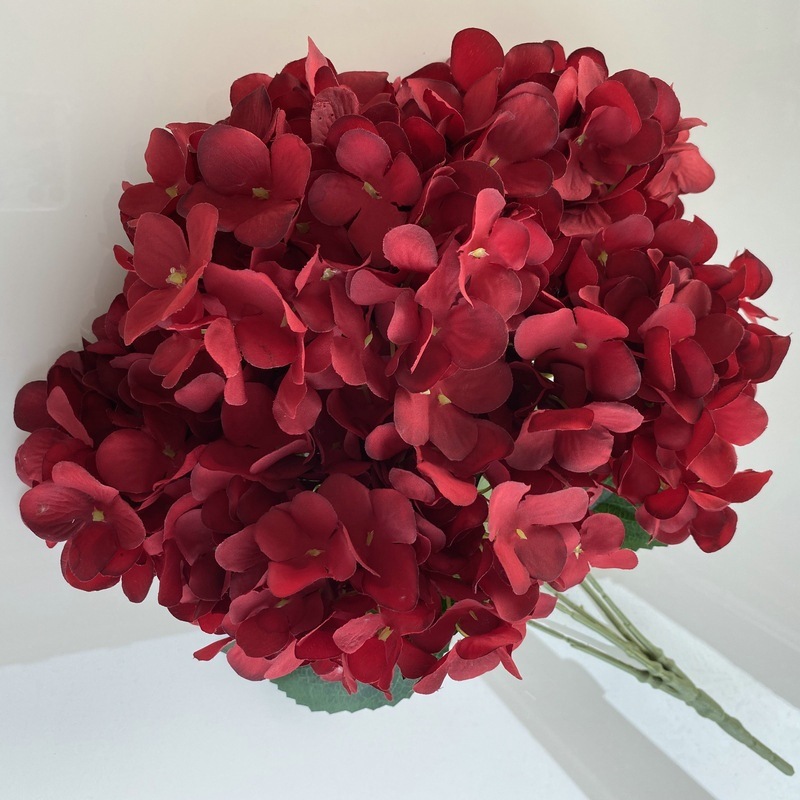 毛布5頭のフランスのアジサイは、ホテルの結婚式の生け花を飾って多色のアジサイの花の花束を卸売りします。|undefined