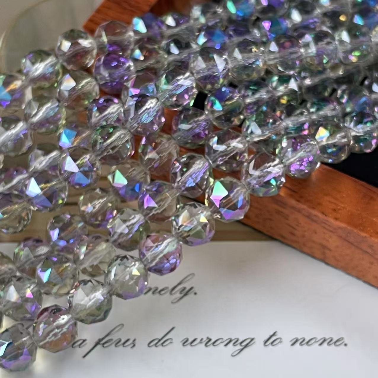 Bola de flores de 8mm Jingjing K9 cuentas sueltas de cristal 64 superficies cortadas con cuentas Accesorios de joyería hechos a mano de bricolaje Pulsera Collar lote suelto image 43