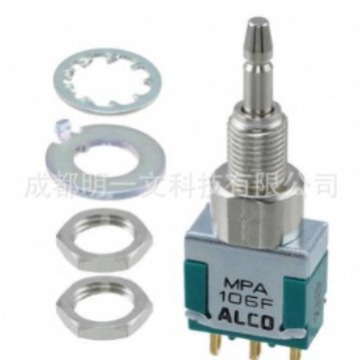 Knitter-switch开关MPA106F按钮开关 SPDT, 瞬时型, 6A, 250V