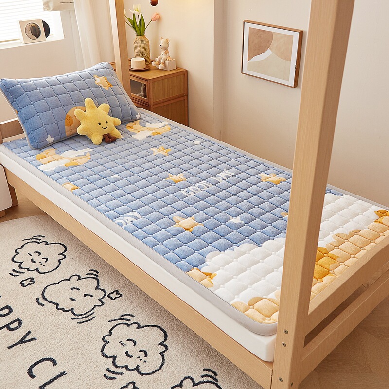 2026 New Model A-Class Milk Velvet Mattress for Home Use, Double or Single, for Student Dormitory Bunk Beds, Warm Bed Cover 2026 New Model A-Class Milk Velvet Mattress for Home Use, Double or Single, for Student Dormitory Bunk Beds, Warm Bed Cover