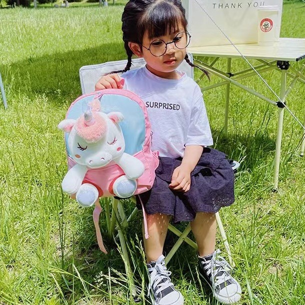 Mochila para niños para 1-6 años de edad nueva muñeca de peluche de dibujos animados mochila desmontable macho y hembra bebé conejo Mochila pequeña