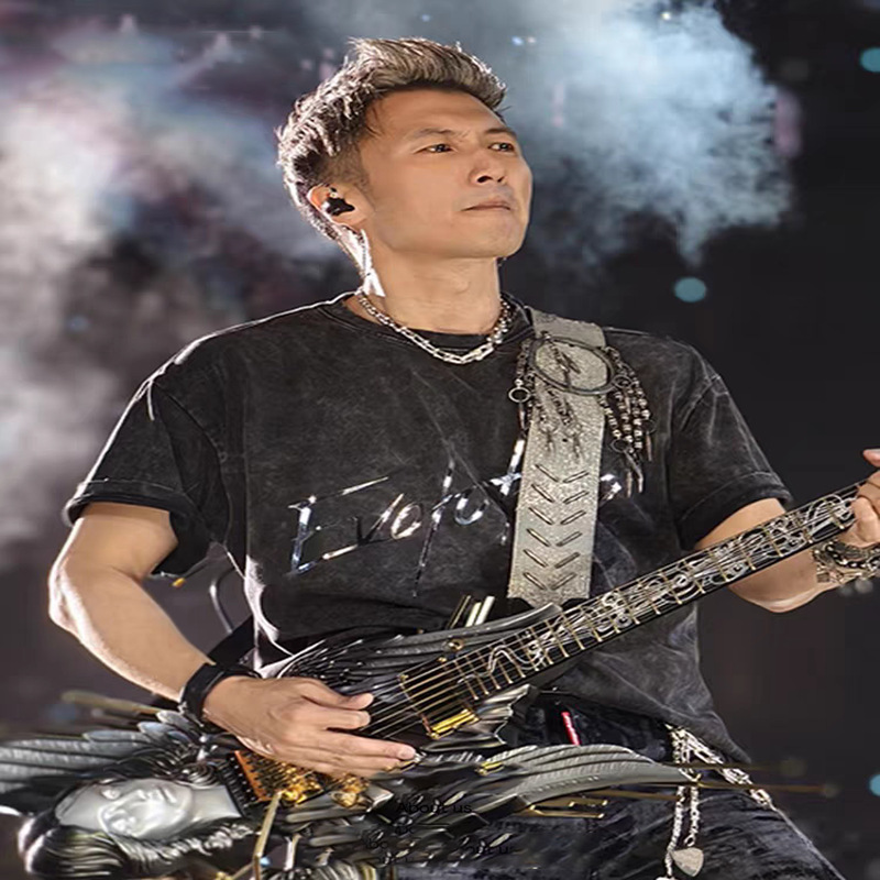 American Style 240g Heavyweight T-Shirt Pure Cotton Batik Washed Round Neck Short-Sleeved Men's Summer Trendy Brand Distressed Tops for Women Wholesale