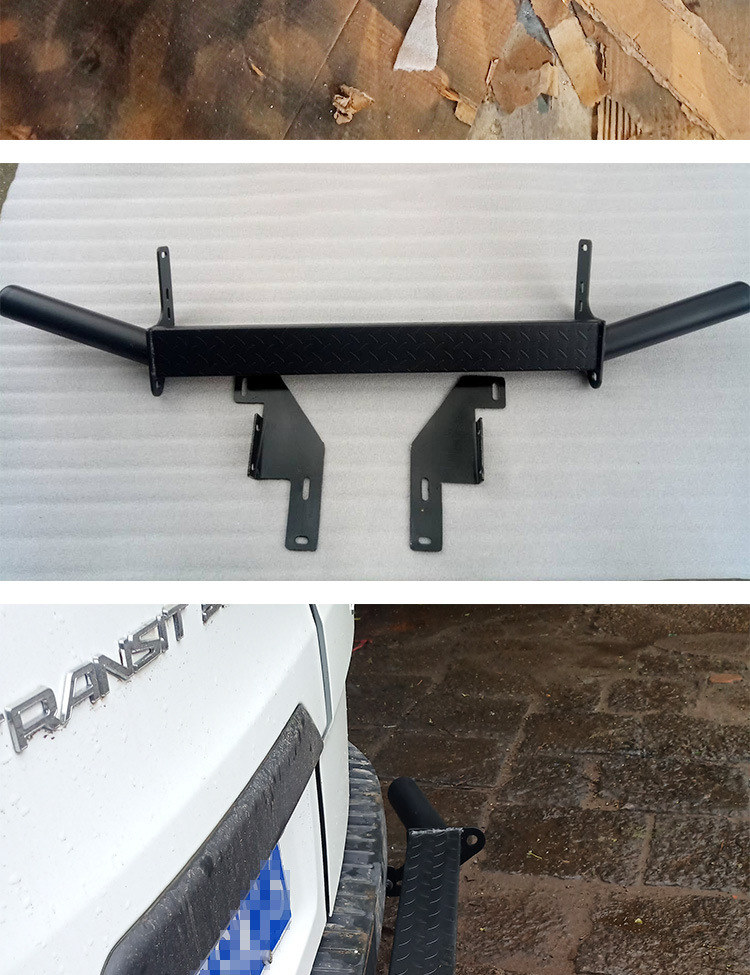 Ford's New Transit V362 Special Front and Rear Bumper Stainless Steel Rear Door Pedal Plus Frosted Black Model