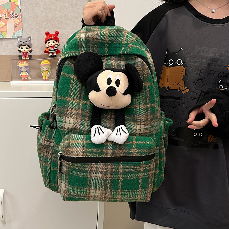 Linda chica tote bolso 2024 otoño e invierno nueva muñeca de dibujos animados de moda de gran capacidad bolso de hombro único bolso de axila bolso de mujer