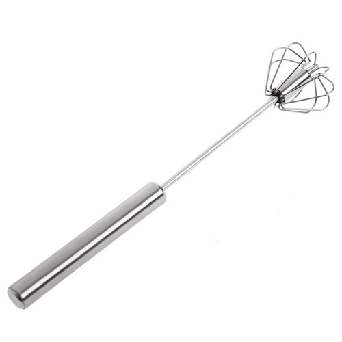 Household manual rotating egg beater cream whipper stainless steel egg mixer kitchen mini egg beater