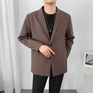 2024春秋季新款男士帅气西装外套轻熟英伦风休闲流行小西服学院风