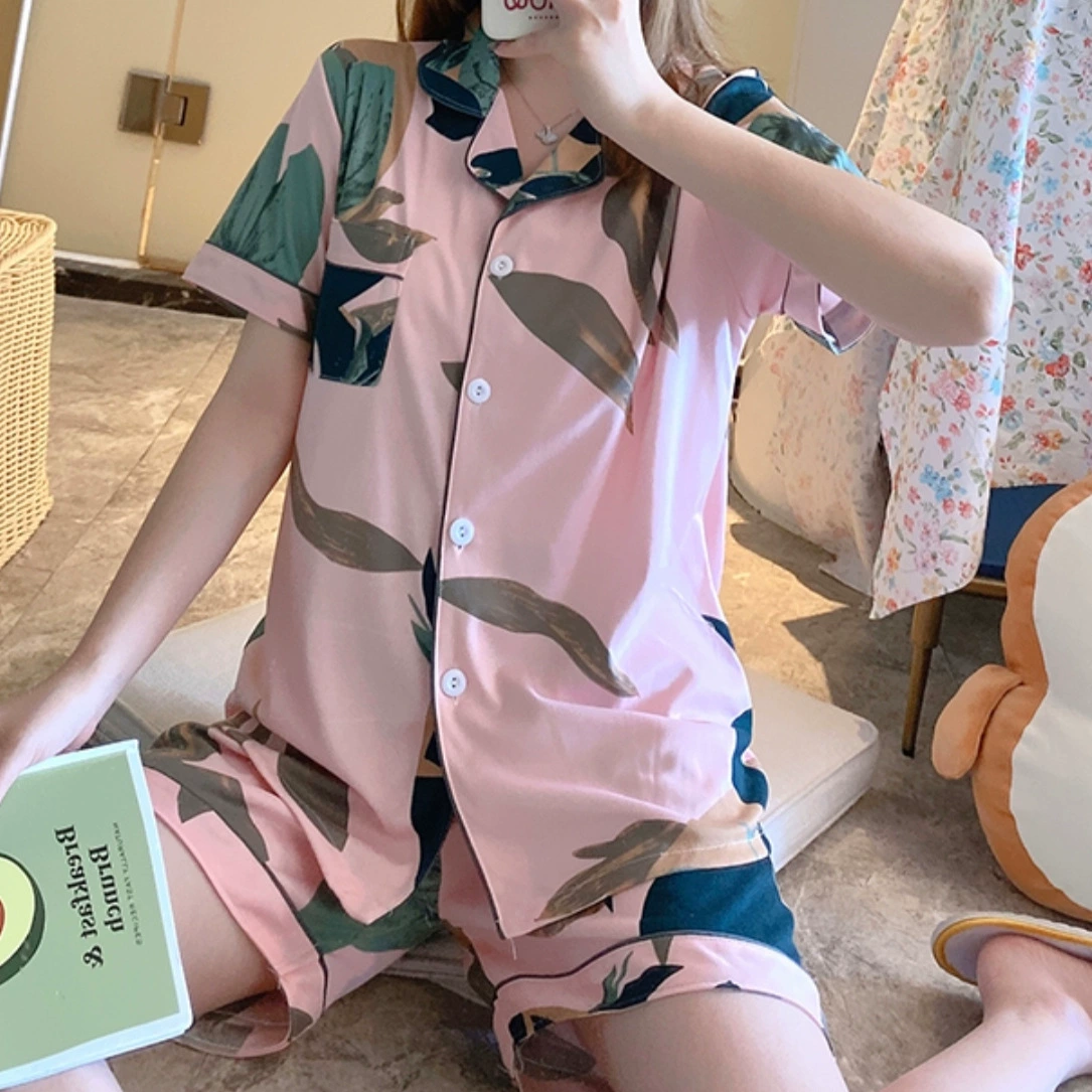 Pijama, cute set for students, thin summer cardigan, oversize