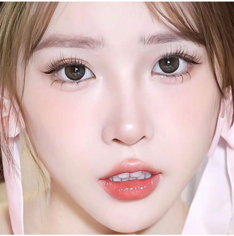 Mengjie Shangpin Mom's raw caramel-colored lazy sunflower eyelashes Fine stem false eyelashes Natural single cluster imitation eyelashes undefined