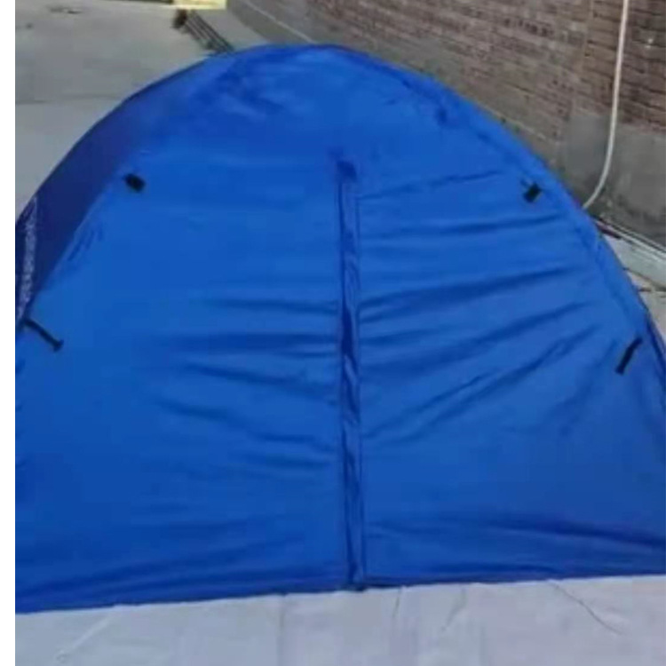 Flame Blue Individual Tent Fire Emergency Rescue Double Tent Single Camping Outdoor Aluminum Alloy Double Tent