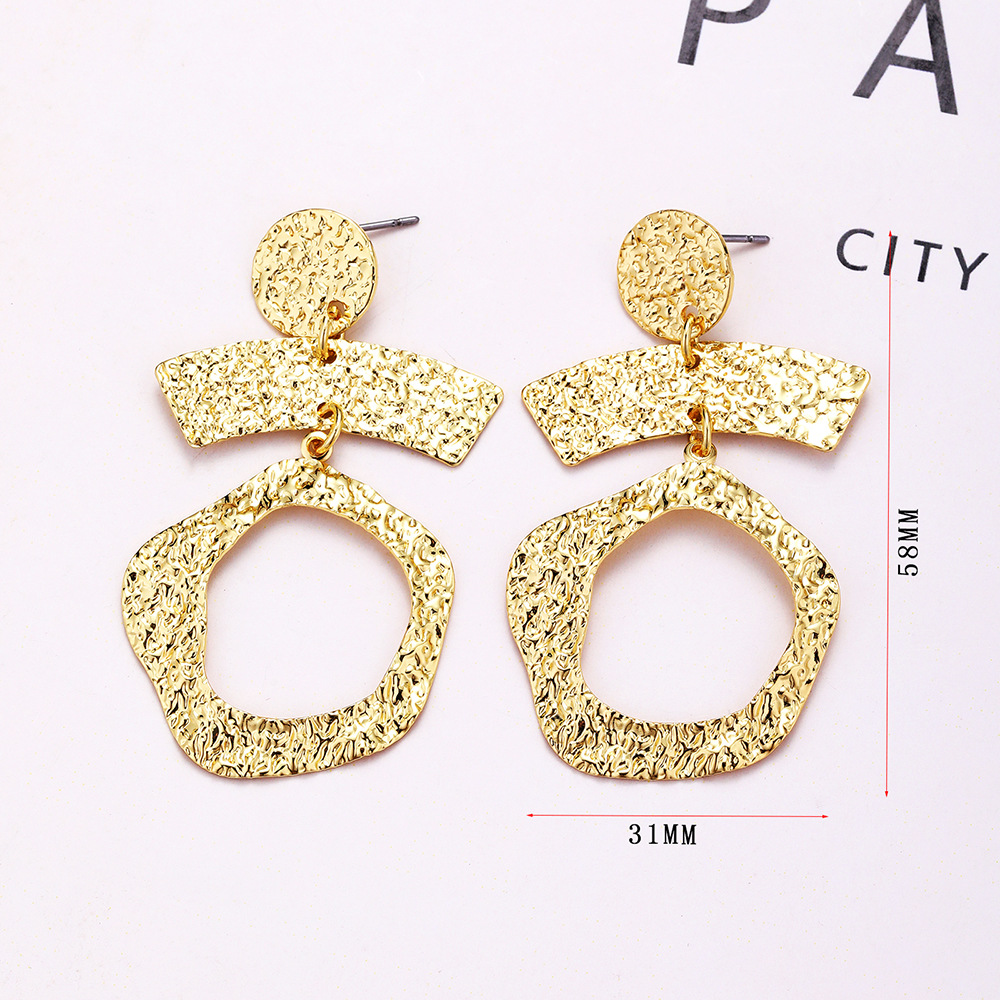 Women's Gender 1 Pair Elegant Heart Shape Rectangle Plating Metal Drop Earrings