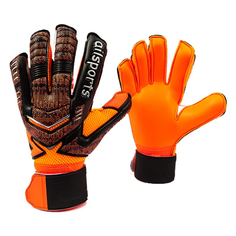 Goalkeeper Gloves with Finger Guards, Football Goalkeeper Gloves for Kidsren and Adults, Thickeneded Latex Finger Guards