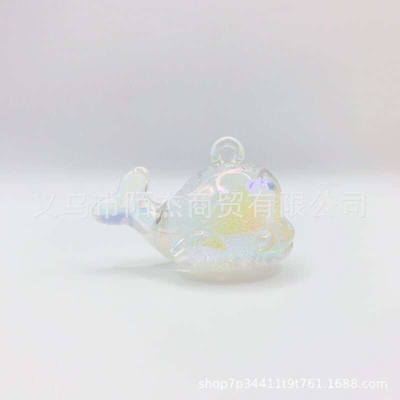 透明な泡小さなクジラカラフルなイルカメッキ ab カラーアクリル diy ペンダントキーホルダーバッグ装飾ブレスレットアクセサリー|undefined