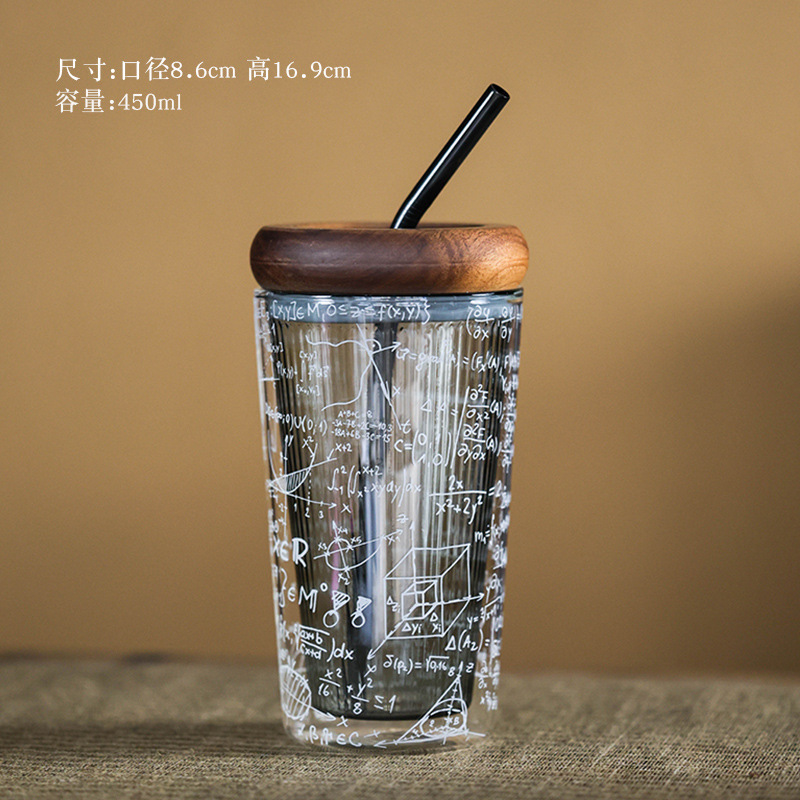 Double-layer glass straw