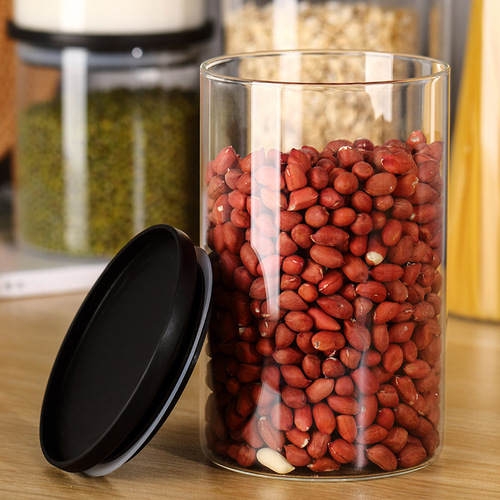Glass jar 5-piece pearl cotton set box kitchen condiments, grains, tea, dried fruits storage high borosilicate sealed jars