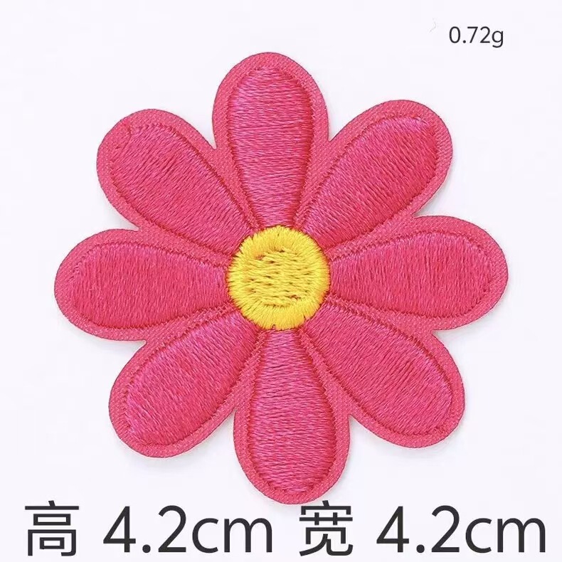 国境を越えたアマゾンの精巧な立体マカロンの小さい花のコンピュータの刺繍の布はDIYの手作業の材料の現物を貼って卸売りします。|undefined