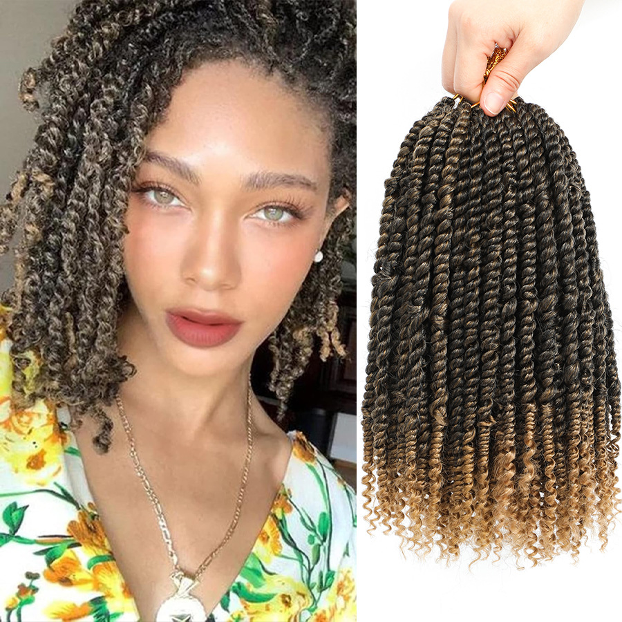 TEMU comercio exterior transfronterizo venta caliente Europa y América crochet fibra química Passion Twist Crochet Hair
