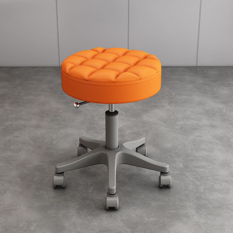 Internet celebridad simple peluquería salón de uñas silla redonda con ruedas taburete de belleza salón de belleza polea giratoria elevación redonda taburete