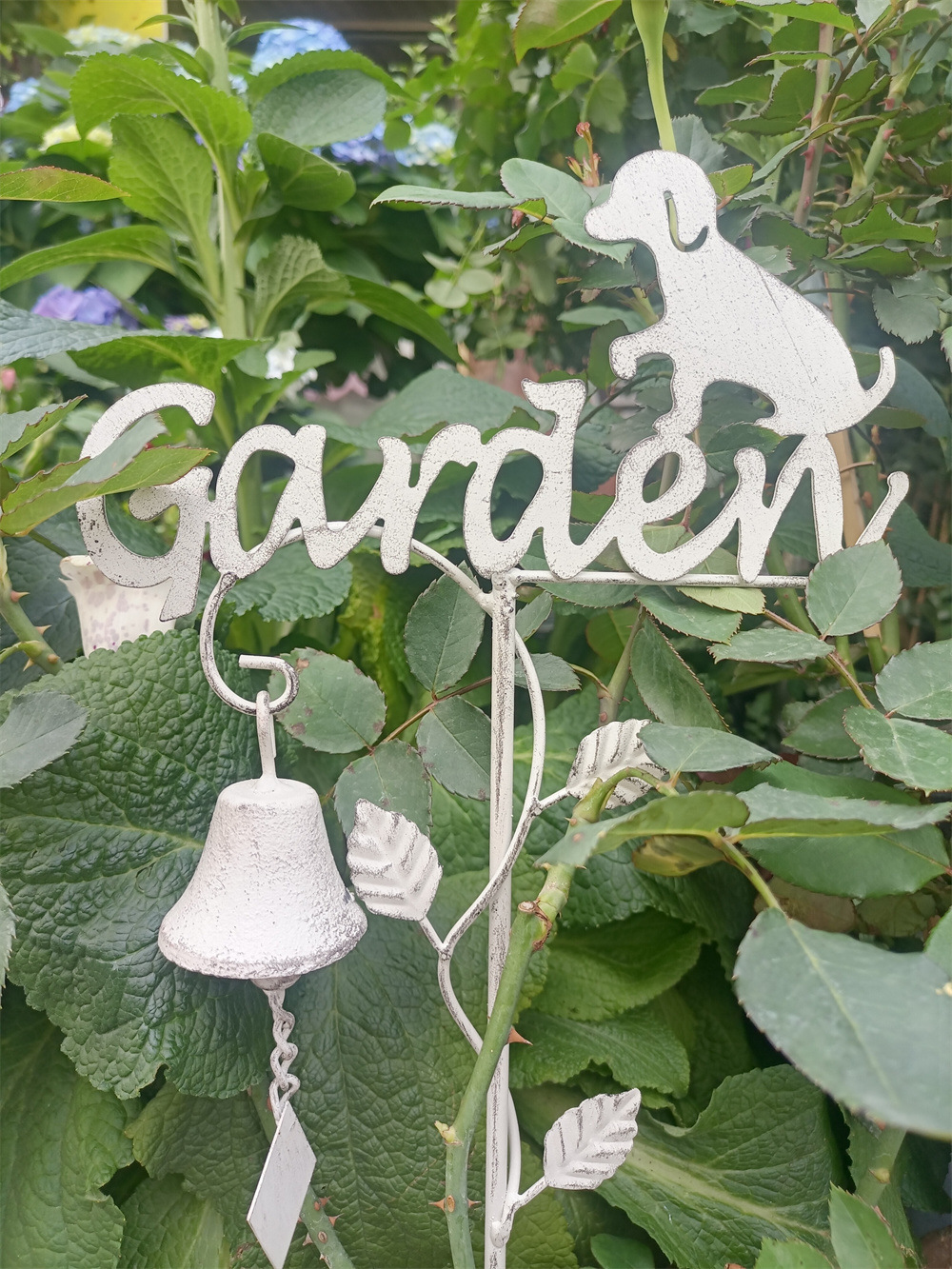 스몰 사이즈 개 벨 꽃 삽입 흰색