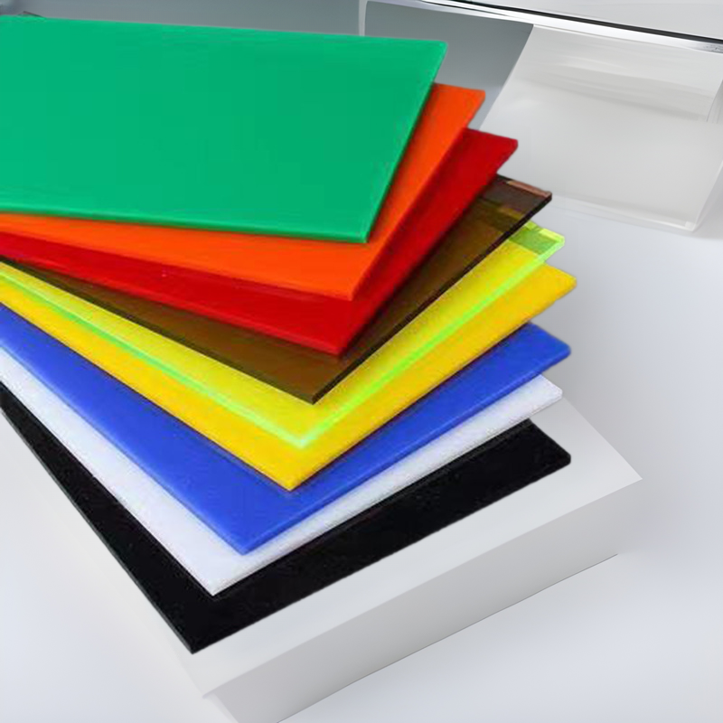 Colored Translucent Acrylic Plate Yellow Red Blue Green Plexiglass Plate Laser Engraving Bending and Punching Processing